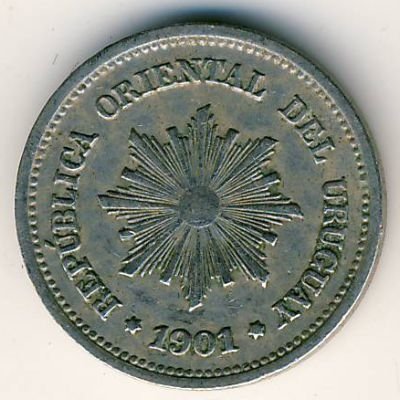 Уругвай 1 чентезимо 1901 год