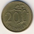 Финляндия 20 пенни 1969 год