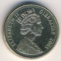 Гибралтар 1 фунт 2005 год