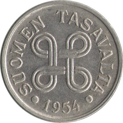 Финляндия 5 марок 1954 год