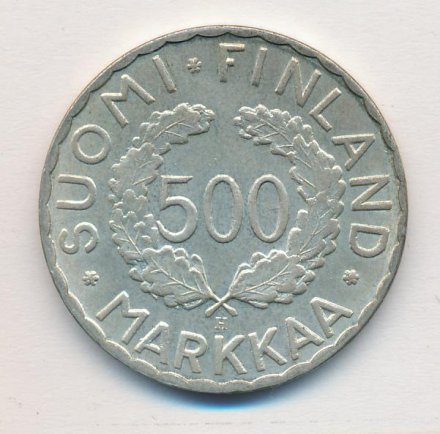 Финляндия 500 марок 1952 год - XV летние Олимпийские игры, Хельсинки 1952