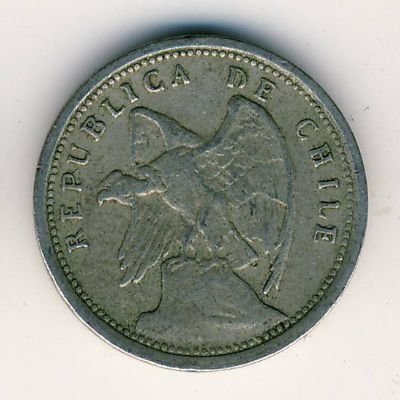 Чили 10 сентаво 1928 год