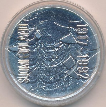 Финляндия 100 марок 1992 год - 75 лет независимости Финляндии