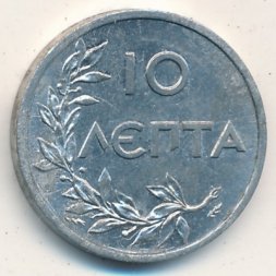 Греция 10 лепт 1922 год