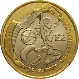 Великобритания 2 фунта 2002 год - XVII Игры Содружества, Шотландия