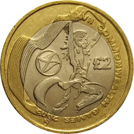 Великобритания 2 фунта 2002 год - XVII Игры Содружества, Шотландия