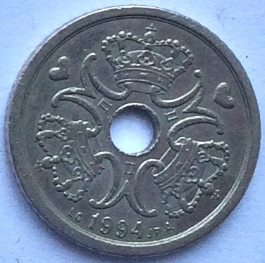 Дания 1 крона 1994 год