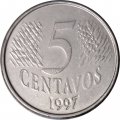 Бразилия 5 сентаво 1997 год