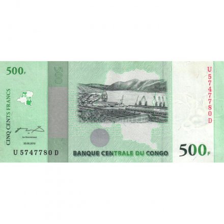 Конго 500 франков 2010 год - 50 лет независимости ДР Конго (1960-2010) - XF-