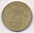 Дания 2 кроны 1958 год - Король Фредерик IX