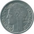 Франция 1 франк 1957 год (B)