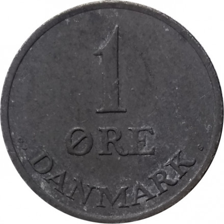 Дания 1 эре 1963 год (цинк)