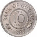 Гайана 10 центов 1985 год UNC