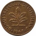 ФРГ 2 пфеннига 1968 год (J) (магнитная)