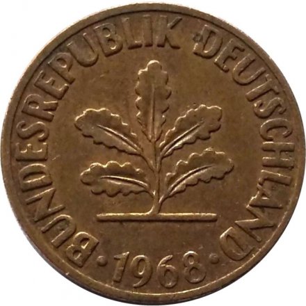 ФРГ 2 пфеннига 1968 год (J) (магнитная)