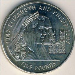 Джерси 5 фунтов 1997 год