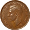 Австралия 1 пенни 1948 год - Кенгуру. Без точки