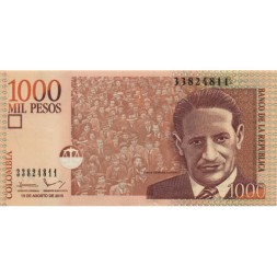 Колумбия 1000 песо 2015 год - Хорхе Эльесер Гайтан - UNC