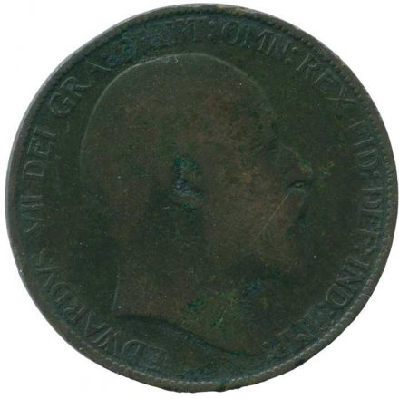 Великобритания 1/2 пенни 1906 год