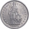 Швейцария 2 франка 1982 год