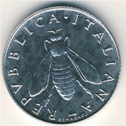 Италия 2 лиры 1986 год