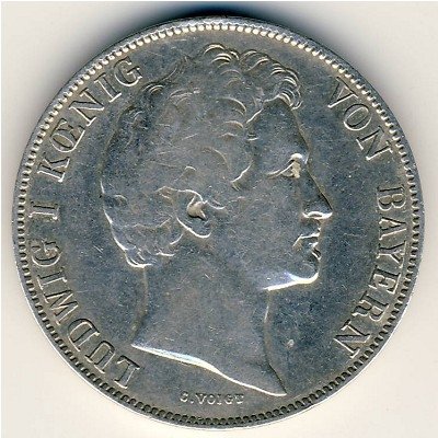 Бавария 1 гульден 1840 год