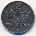 Швеция 2 эре 1918 год - Король Густав V