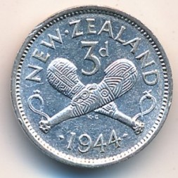 Новая Зеландия 3 пенса 1944 год