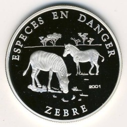Бенин 1000 франков КФА 2001 год