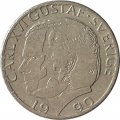 Швеция 1 крона 1990 год - Король Карл XVI Густав
