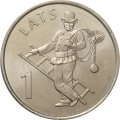 Латвия 1 лат 2008 год - Трубочист