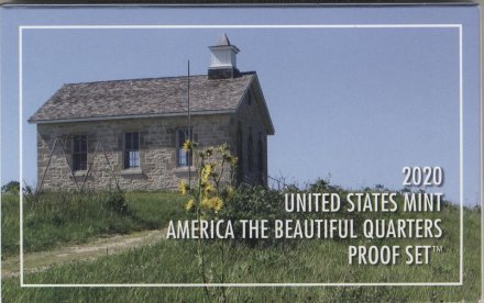 Набор из 5 монет США 2020 год серии «Национальные парки США» Proof