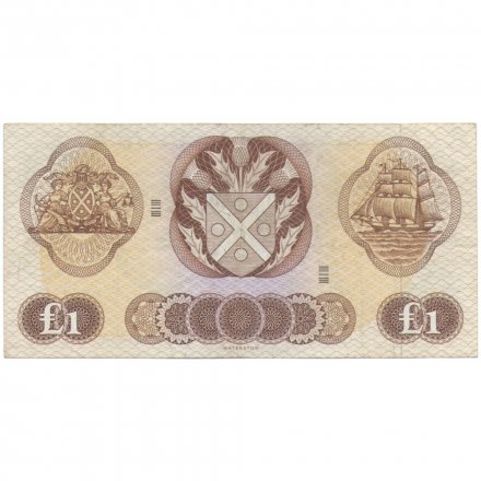 Шотландия 1 фунт 1969 год - Парусник (Bank of Scotland) VF+