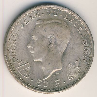 Люксембург 50 франков 1946 год
