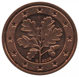 Германия 2 евроцента 2008 год (G)
