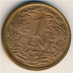 Антильские острова 1 цент 1968 год
