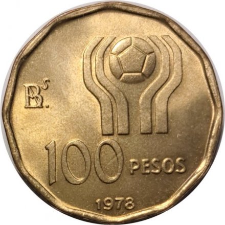 Аргентина 100 песо 1978 год - ЧМ по футболу 1978