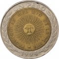 Аргентина 1 песо 1994 год - Солнце