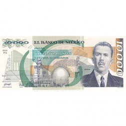 Мексика 10000 песо 1989 год - UNC