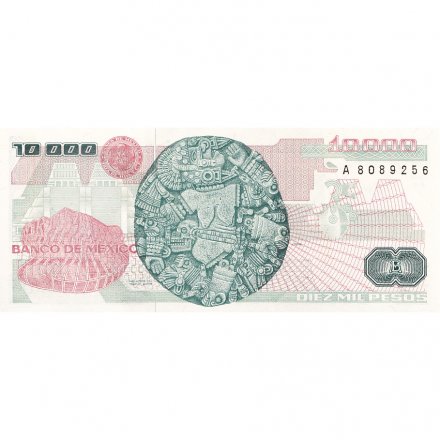 Мексика 10000 песо 1989 год - UNC