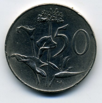 ЮАР 50 центов 1968 год - Чарльз Роббертс Сварт (Suid Africa)