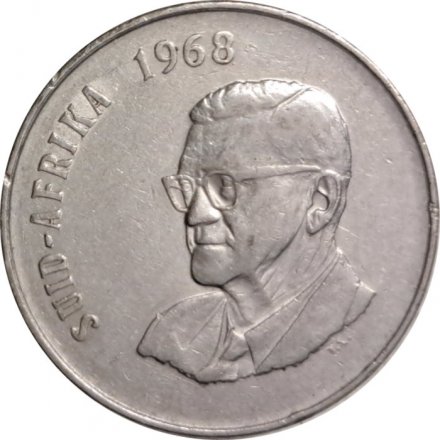 ЮАР 50 центов 1968 год - Чарльз Роббертс Сварт (Suid Africa)