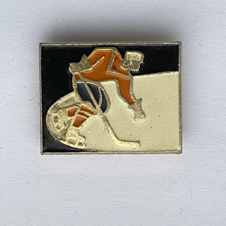 Значок. Хоккеист. Хоккей