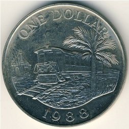 Бермудские острова 1 доллар 1988 год