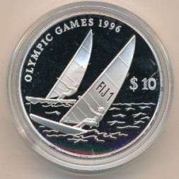 Монета Фиджи 10 долларов 1995 год