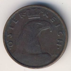 Австрия 1 грош 1925 год