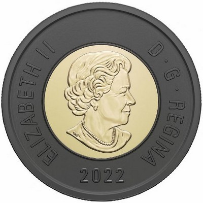 Канада 2 доллара 2022 год - Дань уважения королеве Елизавете II