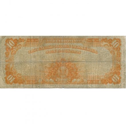 США 10 долларов 1922 год - Золотой сертификат - F 