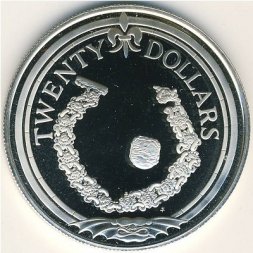 Виргинские острова 20 долларов 1985 год
