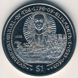 Виргинские острова 1 доллар 2003 год